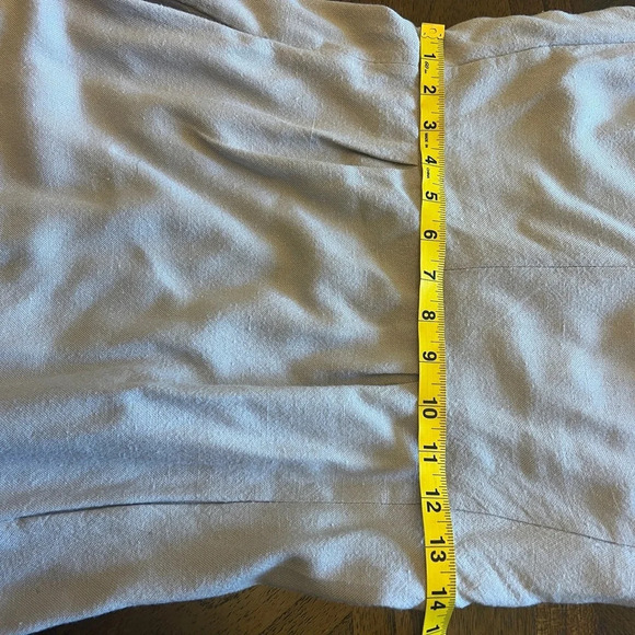 Diane Von Furstenberg DVF Fumi Tan Grey Poplin Shift Dress Women’s Size 4 - Picture 9 of 12